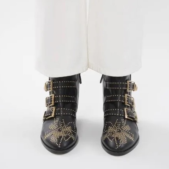 Chloe Gold Susanna Boots - New in Box - Picture 3 of 15